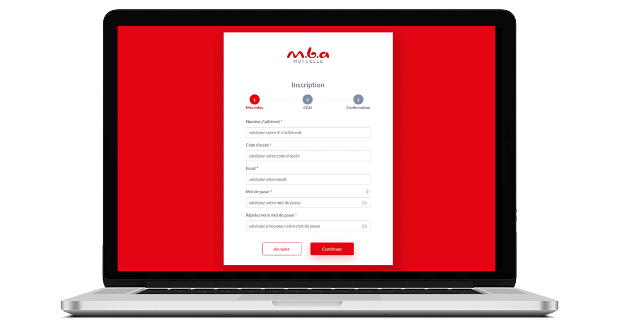 Codes de connexion espace adhérent MBA Mutuelle