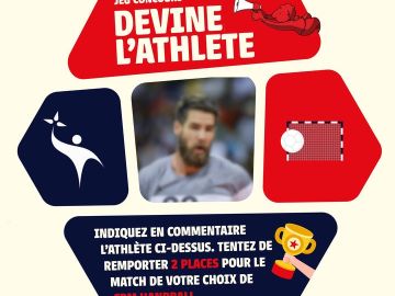 [Jeu Concours l Devine l'athlète 🤾]

Fan de #handball ? Supporter chevronné ? Ou spectateur d'un jour ? Vivez l'expérience VIP le temps d'un match...